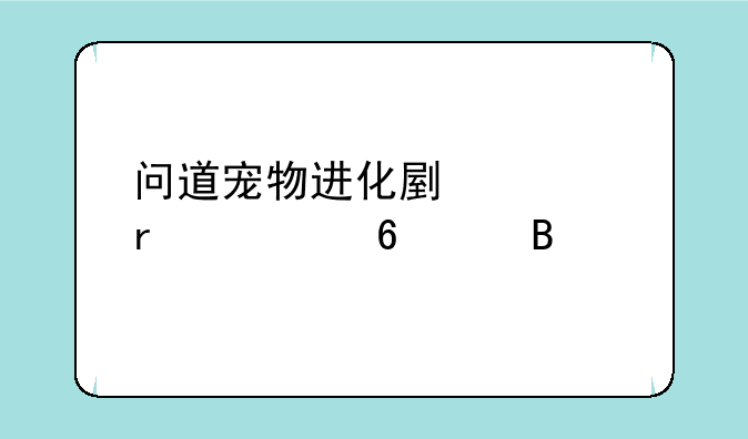 问道宠物进化副宠需要升级吗